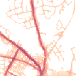 Daytime road noise heatmap for BL8 1BA