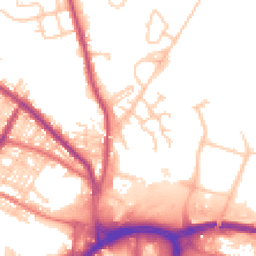 Daytime road noise heatmap for BL8 1BY