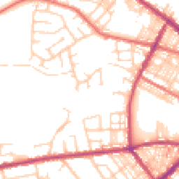Daytime road noise heatmap for BL8 1DD