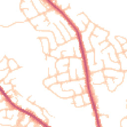 Daytime road noise heatmap for BL8 1EA