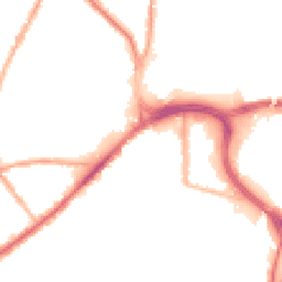 Night-time road noise heatmap for BL8 2AD