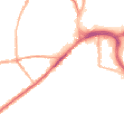 Night-time road noise heatmap for BL8 2AT