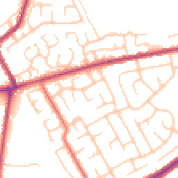 Daytime road noise heatmap for BL8 2HN