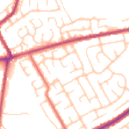 Daytime road noise heatmap for BL8 2HQ