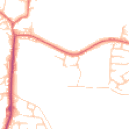 Daytime road noise heatmap for BL8 3AB