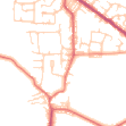 Daytime road noise heatmap for BL8 3BS