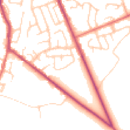 Daytime road noise heatmap for BL8 4DH