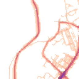 Daytime road noise heatmap for BL8 4ND