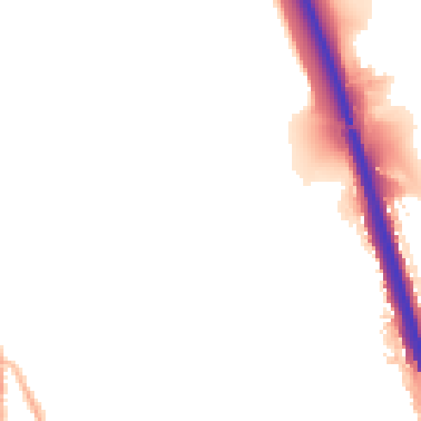 Night-time road noise heatmap for BL9 6FY