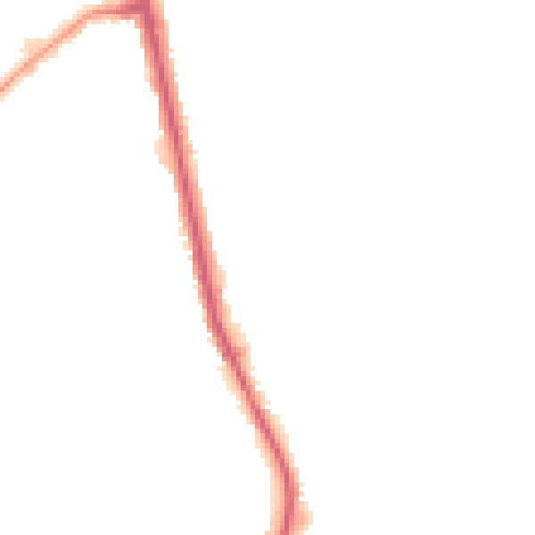 Night-time road noise heatmap for BL9 9SL
