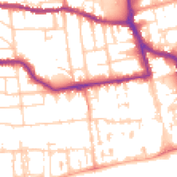 Daytime road noise heatmap for BN11 1AN