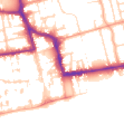 Daytime road noise heatmap for BN11 1AQ