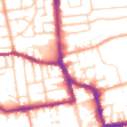 Daytime road noise heatmap for BN11 1BF
