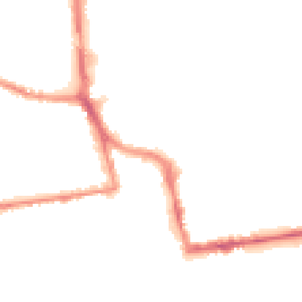 Night-time road noise heatmap for BN11 1DH