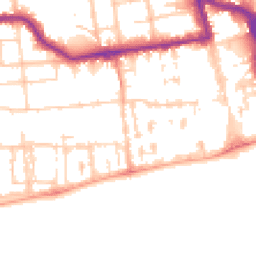 Daytime road noise heatmap for BN11 1RL