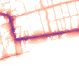 Daytime road noise heatmap for BN11 2EJ