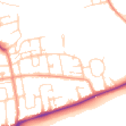 Daytime road noise heatmap for BN11 2PB