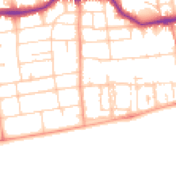 Daytime road noise heatmap for BN11 3LA