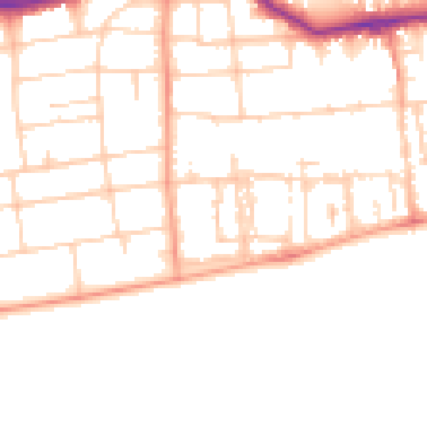 Daytime road noise heatmap for BN11 3NL
