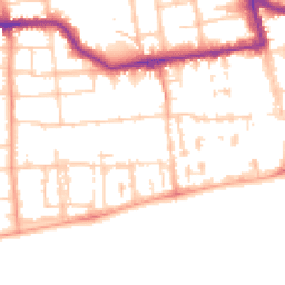 Daytime road noise heatmap for BN11 4BH