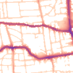 Daytime road noise heatmap for BN11 4ED