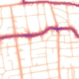 Daytime road noise heatmap for BN11 4NA