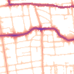 Daytime road noise heatmap for BN11 4SG