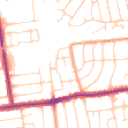 Daytime road noise heatmap for BN11 5JS