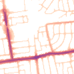 Daytime road noise heatmap for BN11 5JX
