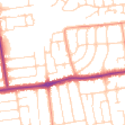 Daytime road noise heatmap for BN11 5LE
