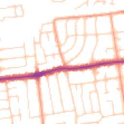 Daytime road noise heatmap for BN11 5LG