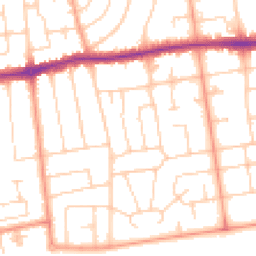 Daytime road noise heatmap for BN11 5NY