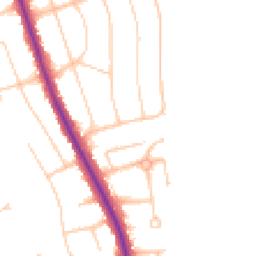 Daytime road noise heatmap for BN14 0ED