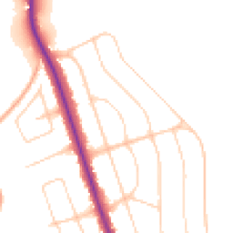 Daytime road noise heatmap for BN14 0HW