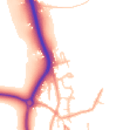 Daytime road noise heatmap for BN14 0TJ