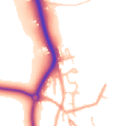 Daytime road noise heatmap for BN14 0TQ