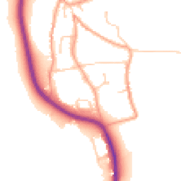 Daytime road noise heatmap for BN14 0US