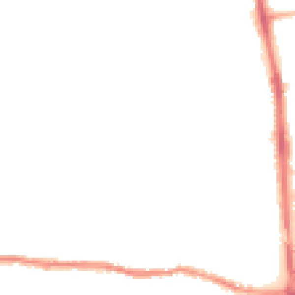 Night-time road noise heatmap for BN14 7AW
