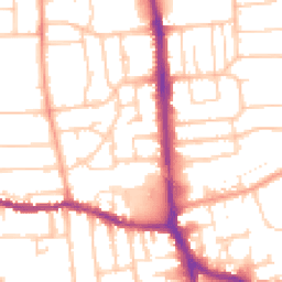 Daytime road noise heatmap for BN14 7BY