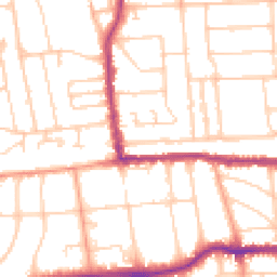 Daytime road noise heatmap for BN14 7EY