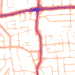 Daytime road noise heatmap for BN14 7NY