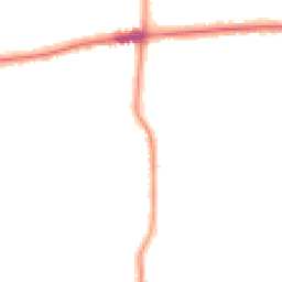 Night-time road noise heatmap for BN14 7NY