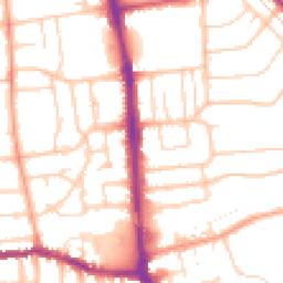 Daytime road noise heatmap for BN14 8AG