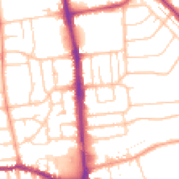 Daytime road noise heatmap for BN14 8AR
