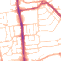 Daytime road noise heatmap for BN14 8AX