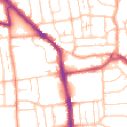 Daytime road noise heatmap for BN14 8HX
