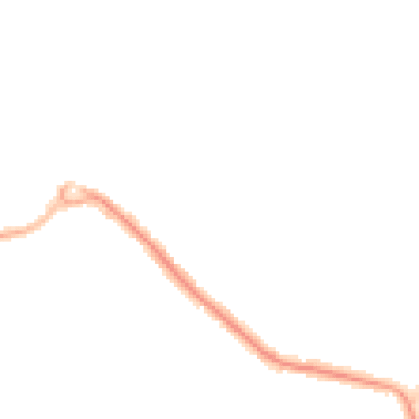 Night-time road noise heatmap for BN14 8LW