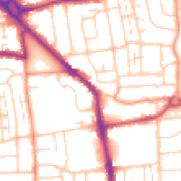 Daytime road noise heatmap for BN14 9BT