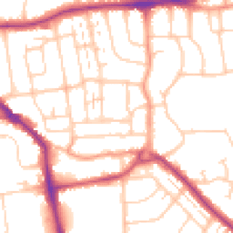 Daytime road noise heatmap for BN14 9ED