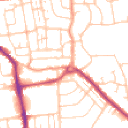 Daytime road noise heatmap for BN14 9GA